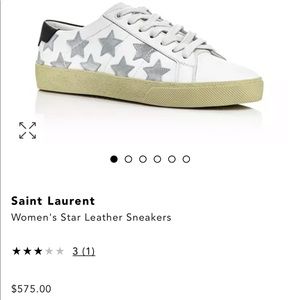 SAINT LAURENT tennis shoes so cute and fun!! SIZE 38!